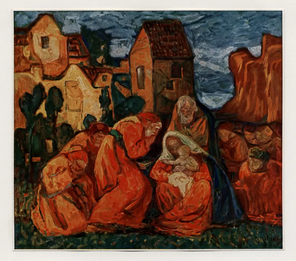 Anonimo , Holzel, Adolf - sec. XX - L'adorazione dei Magi