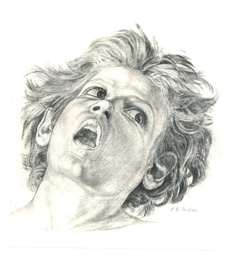 Kleinbempel , Janssen, Victor Emil - sec. XIX - Testa di giovane , fronte