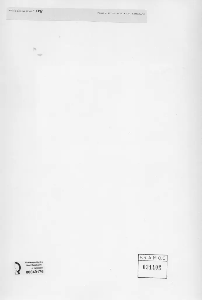 Anonimo , Kampmann, G. - sec. XIX - The rising moon , retro