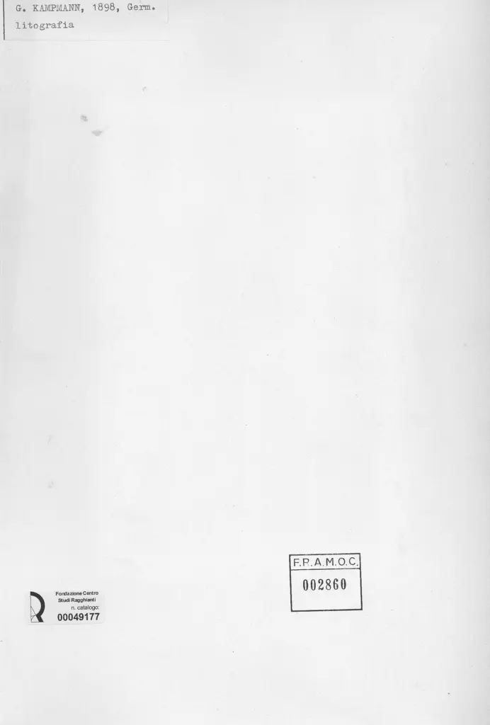 Anonimo , Kampmann, G. - sec. XIX - Foresta rossa , retro