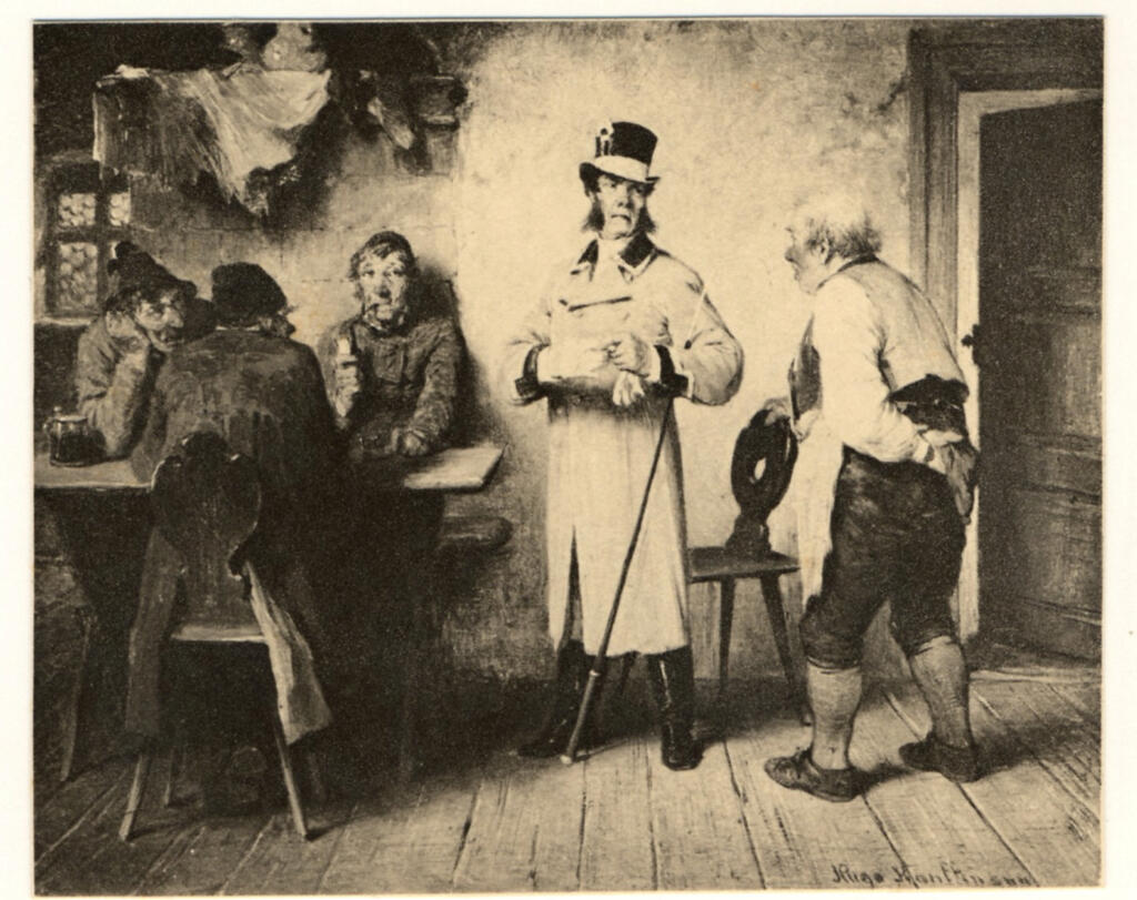 Anonimo , Kaufmann, Hugo Wilhelm - sec. XIX - Ritrovo in taverna , fronte