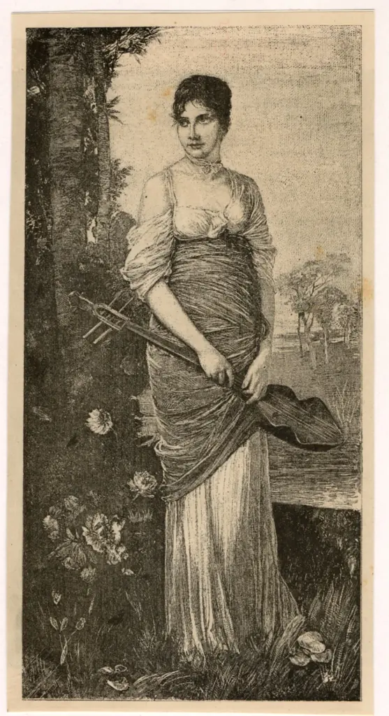 Kaulbach, F.A. von , Jouese de Luth