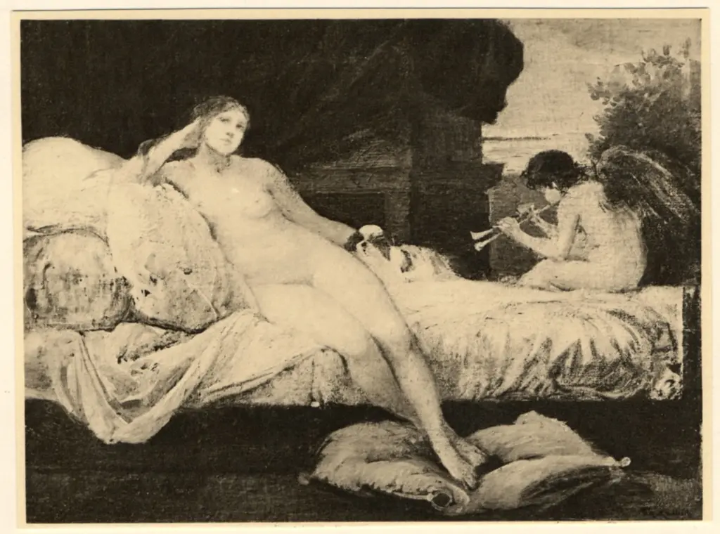 Anonimo , Kaulbach, F. A. V. - sec. XIX - La venere , fronte