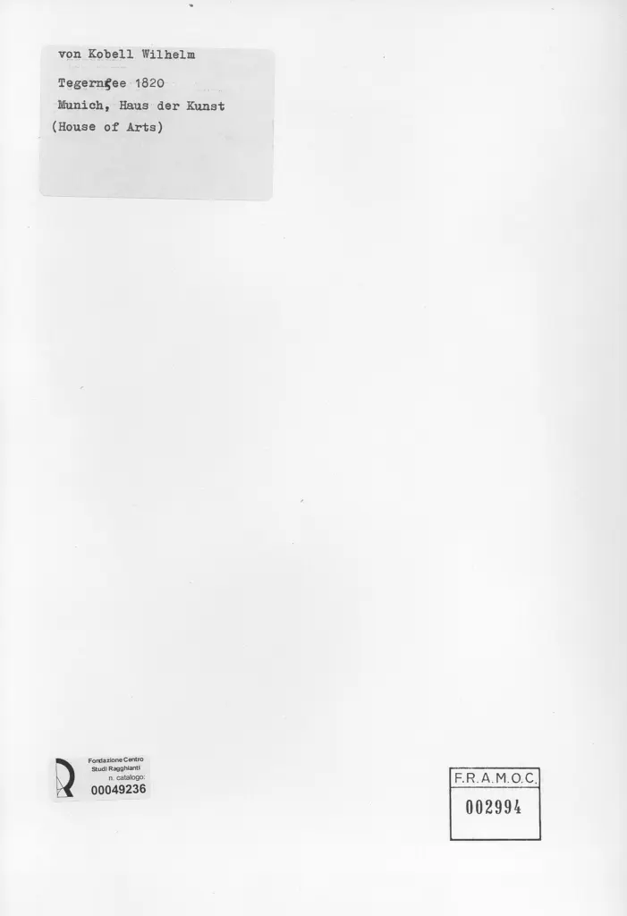 Anonimo , v. Kobell, Wilhelm - sec. XIX - Tegernsee , retro