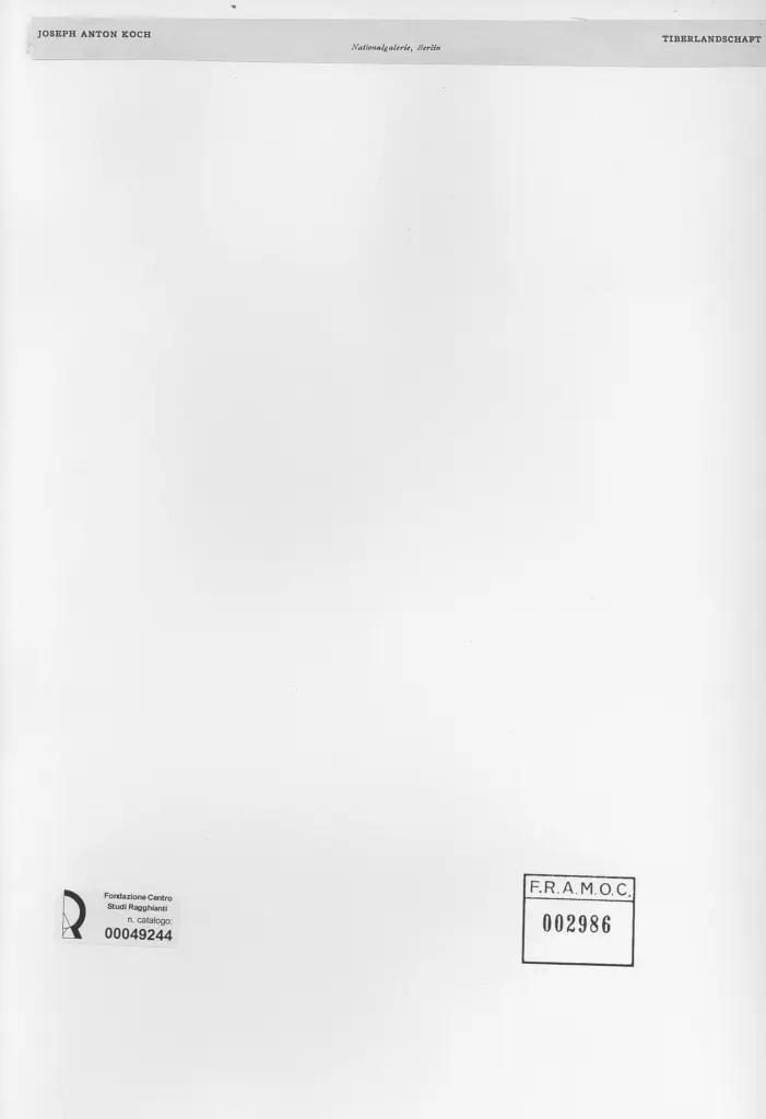 Anonimo , Koch, Joseph Anton , retro