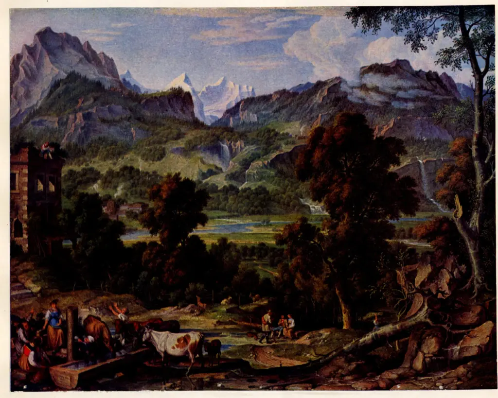 Anonimo , Koch, Joseph Anton - sec. XIX - Berner Oberland , fronte