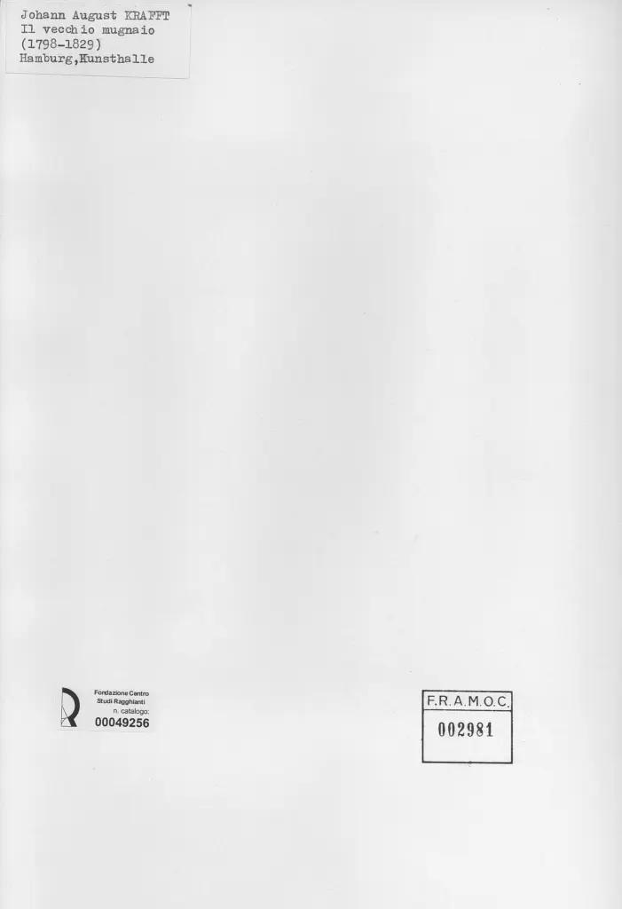 Anonimo , Krafft, Johann August , retro