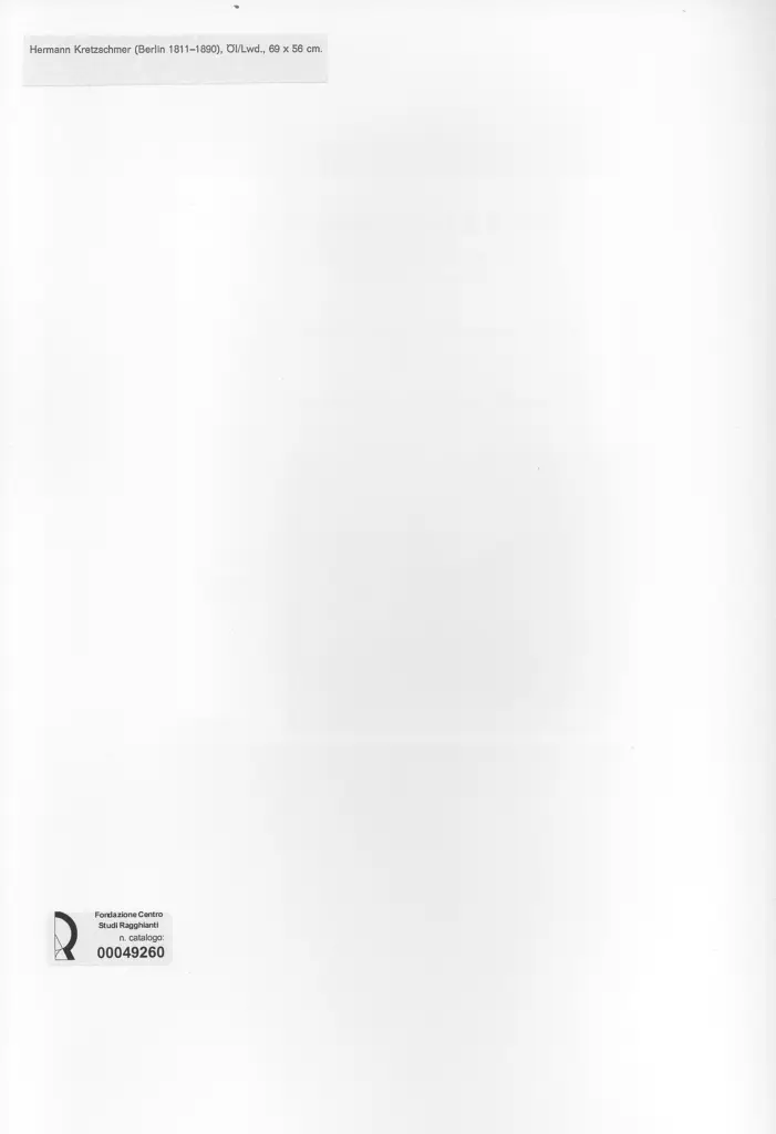 Anonimo , Kretzsschmer, Hermann - sec. XIX - Scena di vita di campagna , retro