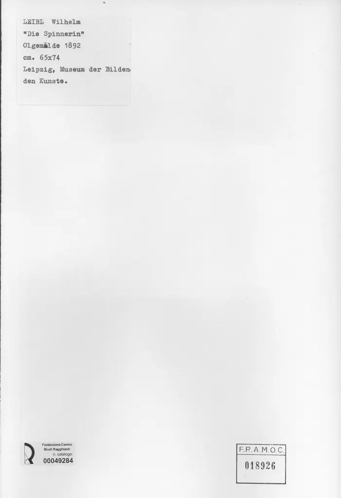 Anonimo , Leibl, Wilhelm - sec. XIX , retro