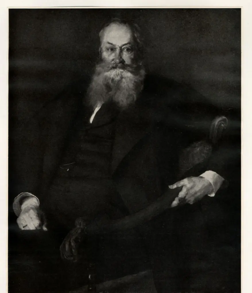 Anonimo , Leibl, Wilhelm - sec. XIX - Baron von Perfall , fronte