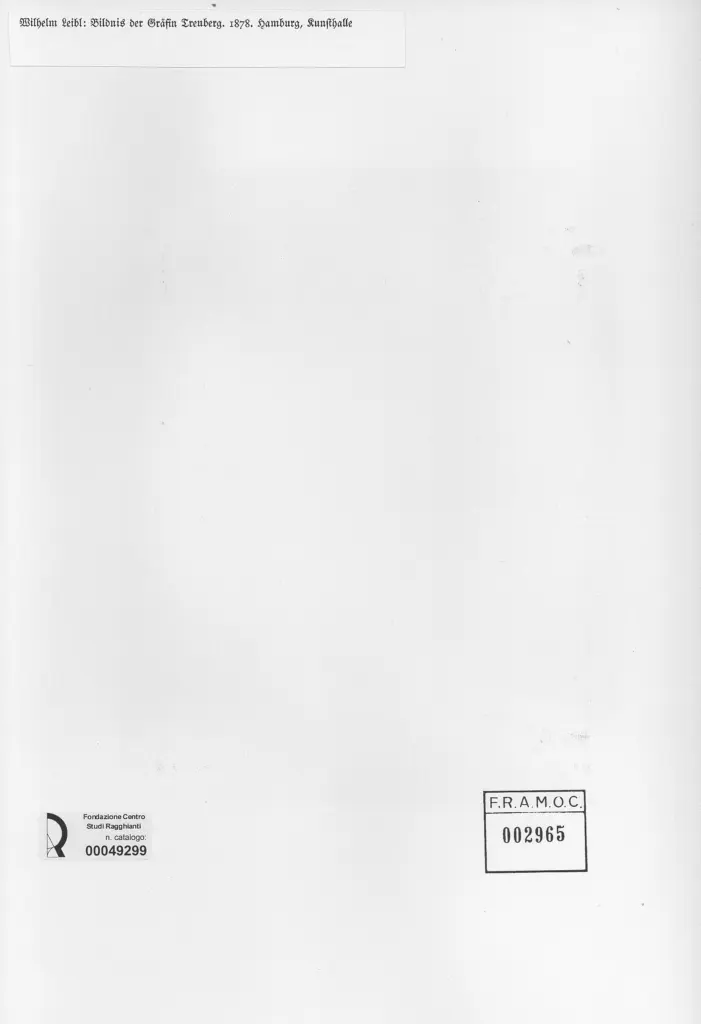 Anonimo , Leibl, Wilhelm sec. XIX , retro