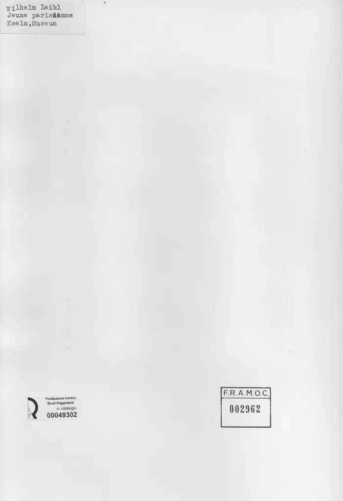 Anonimo , Leibl, Wilhelm , retro