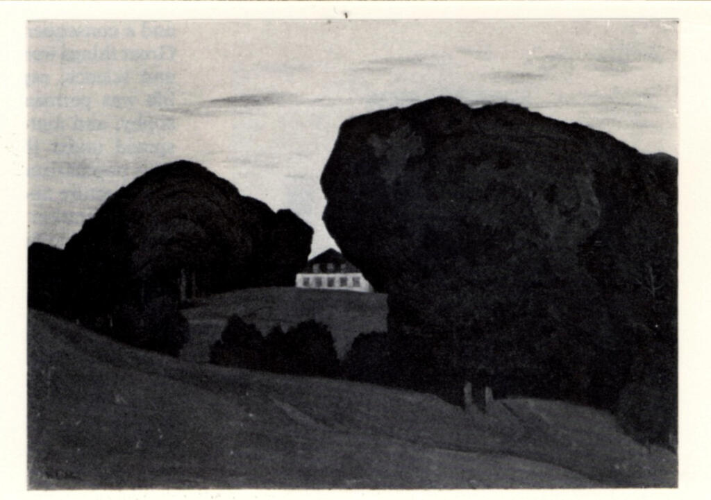 Anonimo , Leistikow, Walter - sec. XIX - Danish landscape with villa , fronte