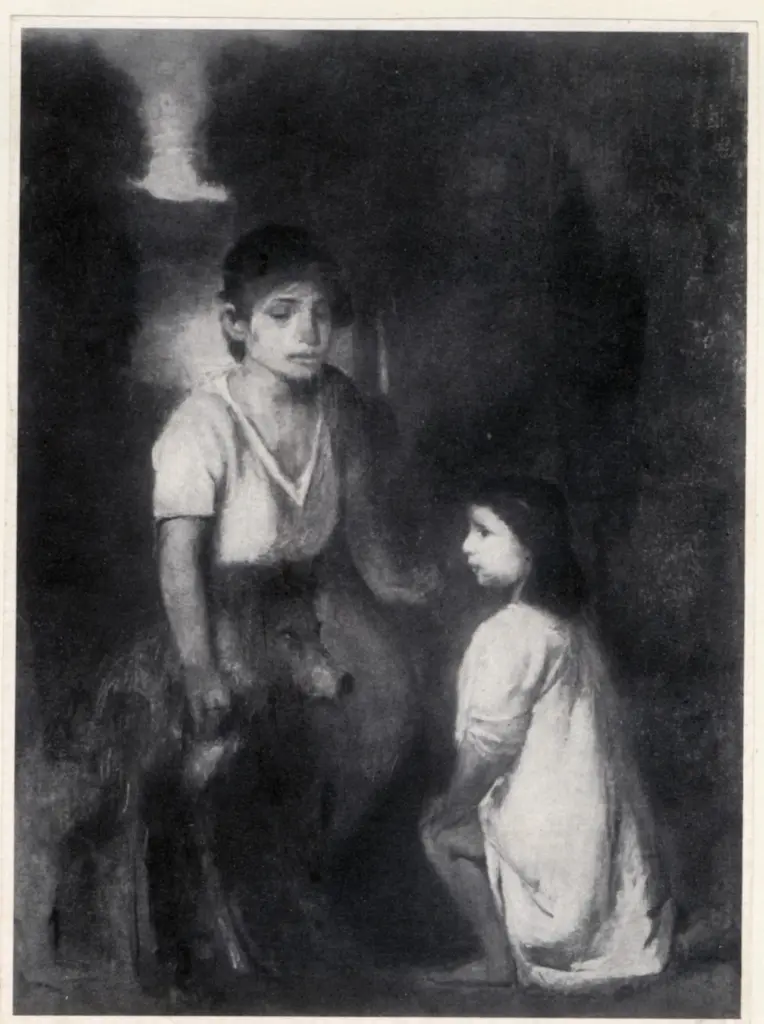 Von Marees, Hans , Gruppe zweier kinder