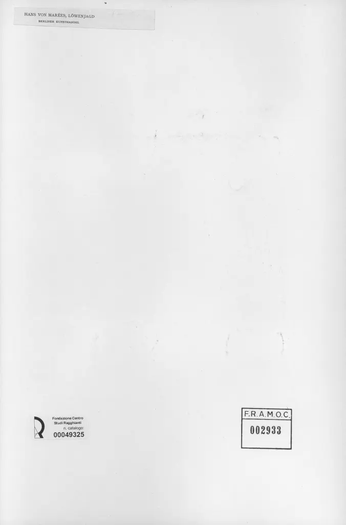 Anonimo , Von Marees, Hans , retro