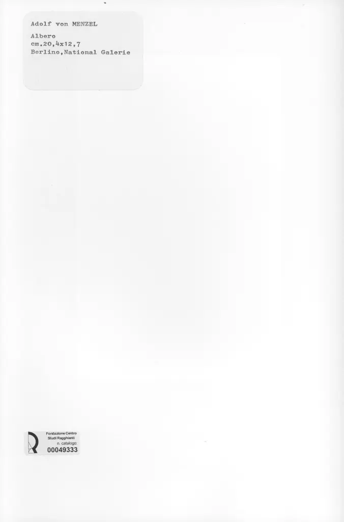 Anonimo , Von Menzel, Adolf , retro