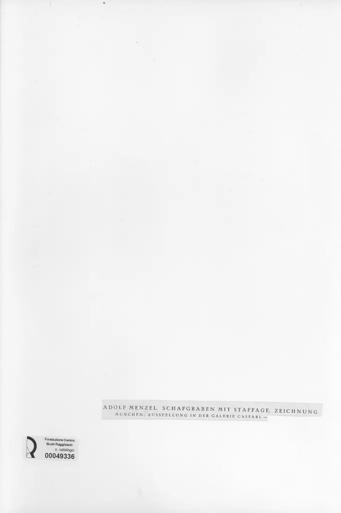 Anonimo , Von Menzel, Adolf - sec. XIX - Schafgraben mit staffage , retro