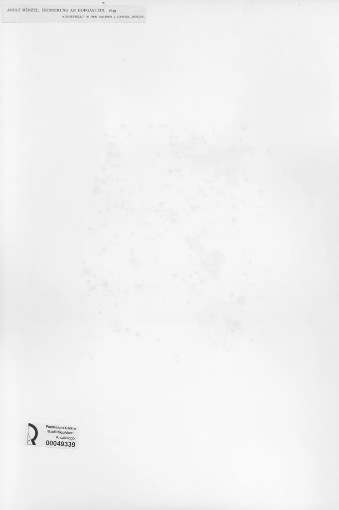 Anonimo , Von Menzel, Adolf - sec. XIX , retro