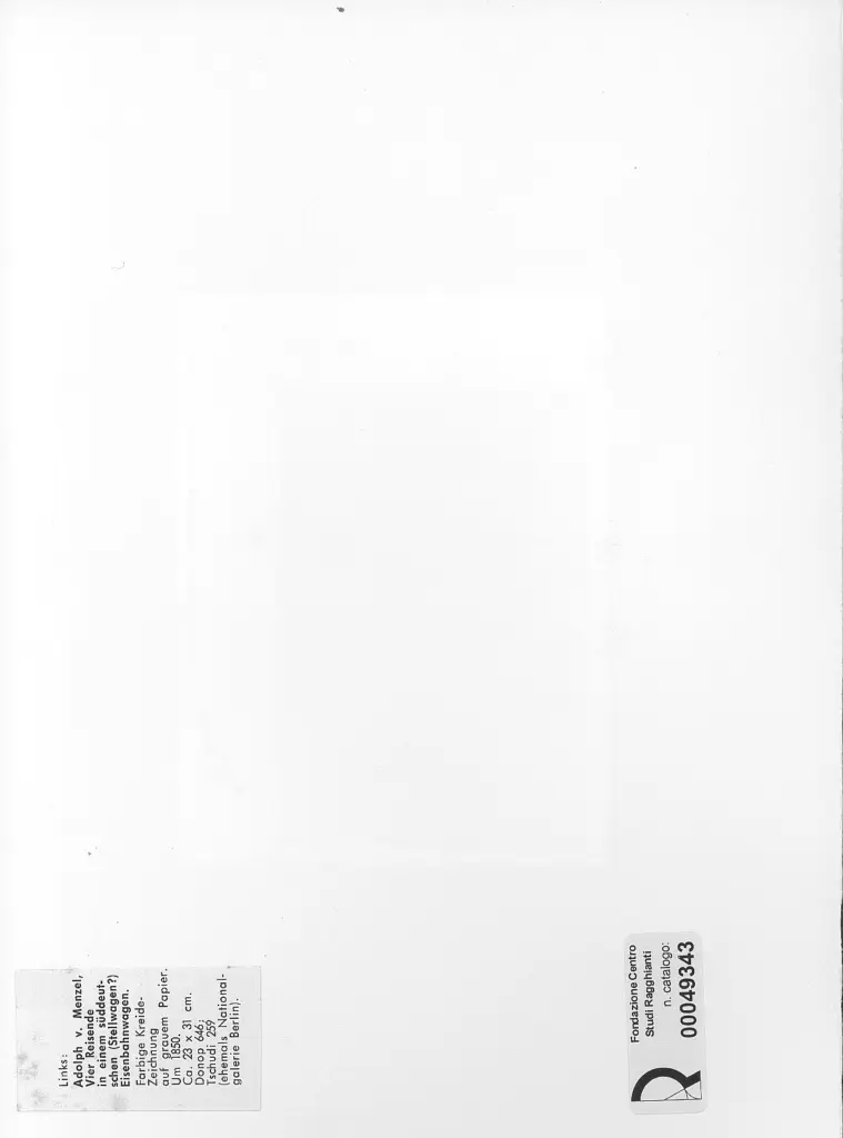 Anonimo , Von Menzel, Adolf - sec. XIX , retro