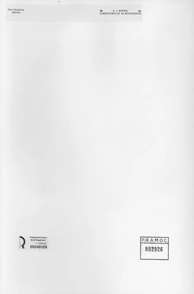 Anonimo , Von Menzel, Adolf - sec. XIX - Fabrikeb&auml;ude im mondschein , retro