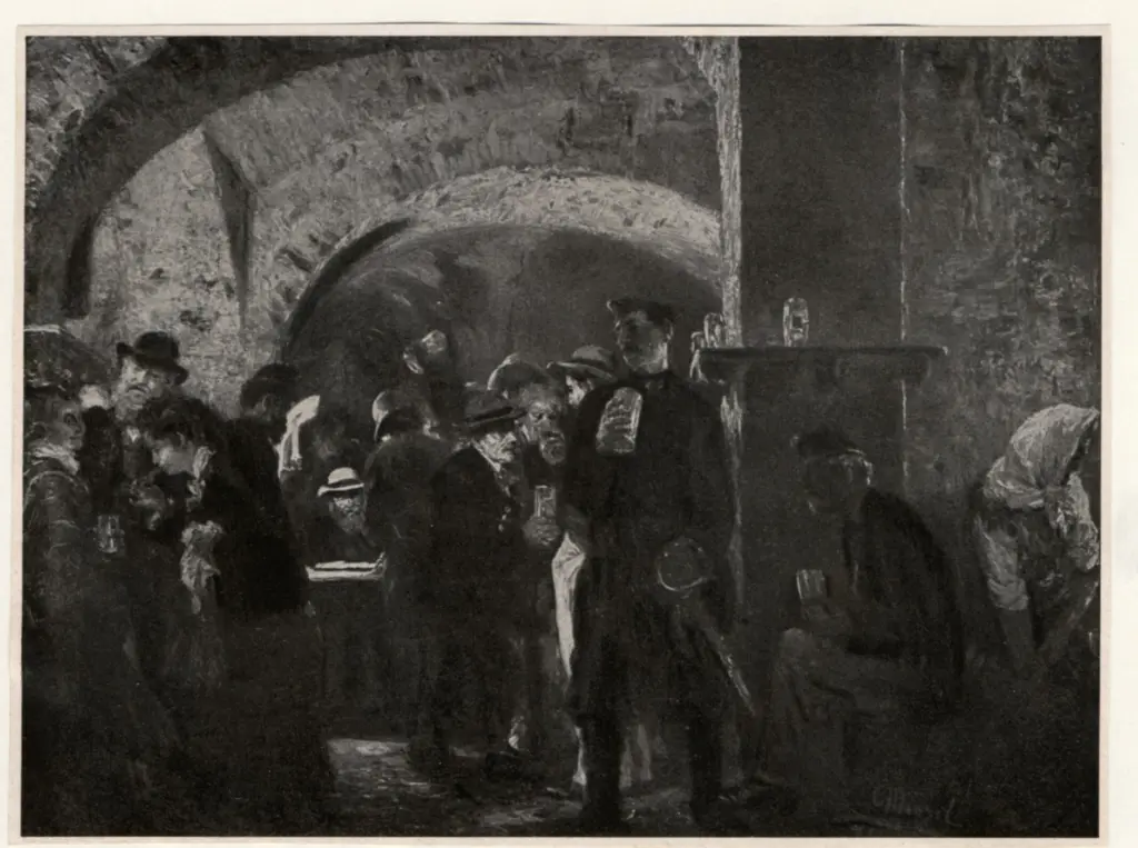 Anonimo , Von Menzel, Adolf - sec. XIX - Esterhazykeller in Wien , fronte