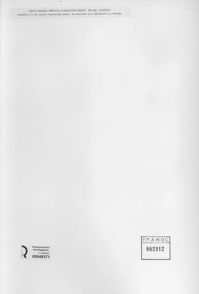 Anonimo , Von Menzel, Adolf - sec. XIX , retro