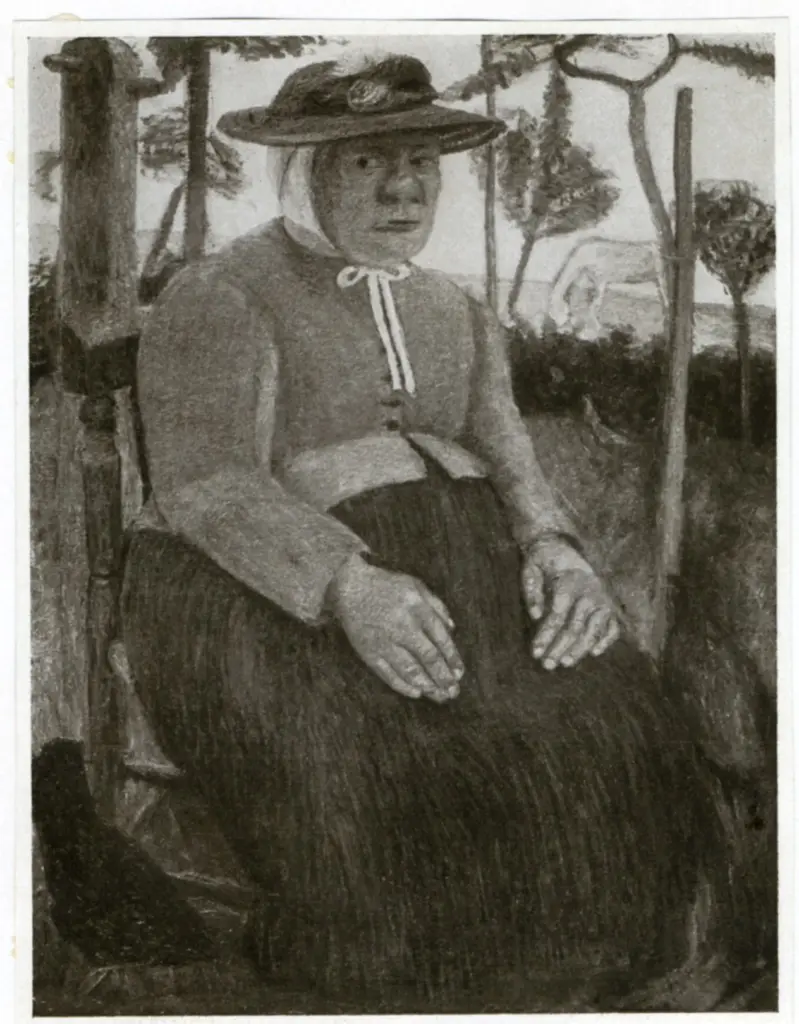 Anonimo , Modersohn - Becker, Paula - sec. XIX - Alte Armenh&auml;uslerin , fronte