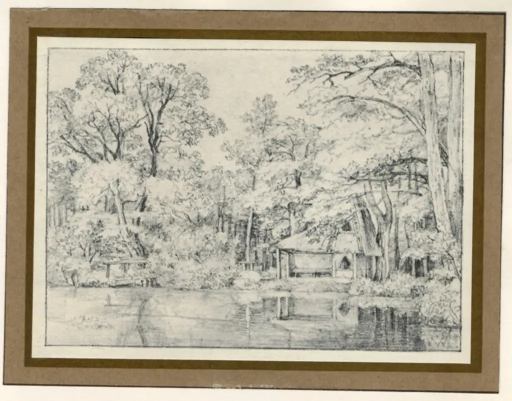 Morgenstern, Christian , Geh&ouml;lz mit Teich -