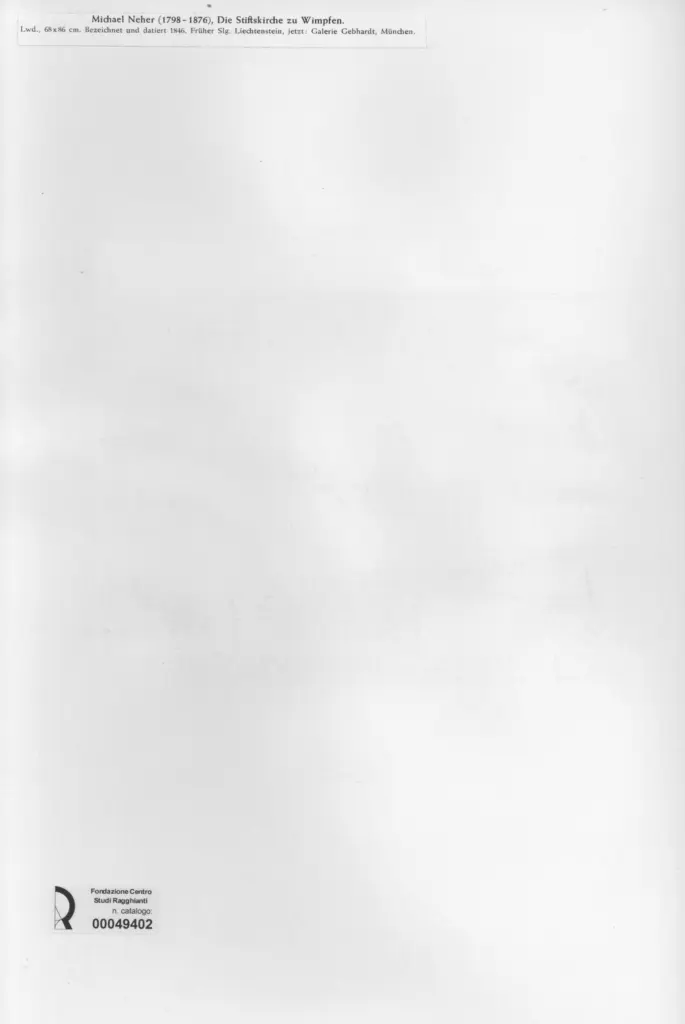 Anonimo , Neher, Michael - sec. XIX - Die Stiftskirche zu Wimpfen , retro