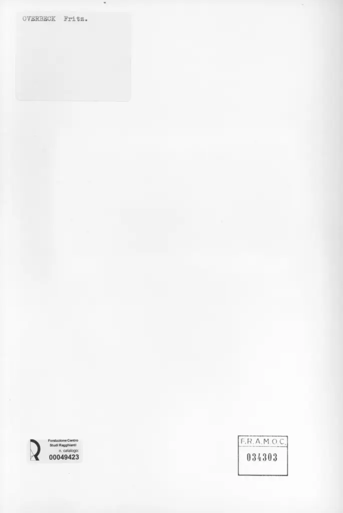 Anonimo , Overbeck, Fritz - sec. XIX - Il bosco , retro