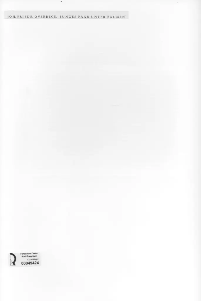 Anonimo , Overbeck, Joh. Friedr. - sec. XVIII/ XIX - Junges paar unter b&auml;um , retro