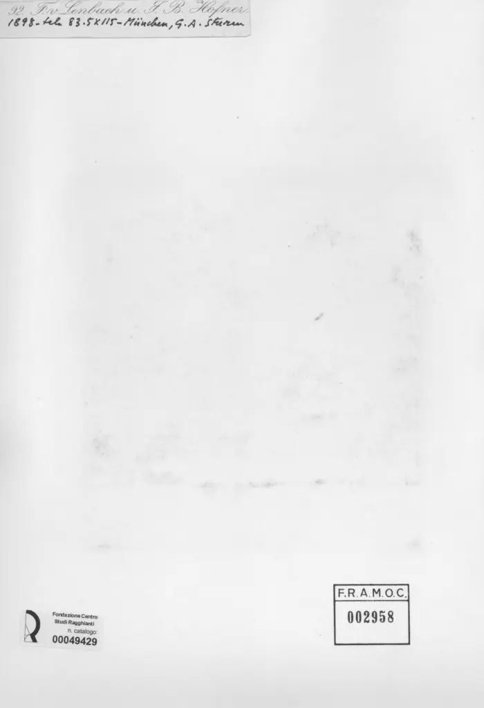 Anonimo , von Lenbach, Franz - sec. XIX - Le galline , retro