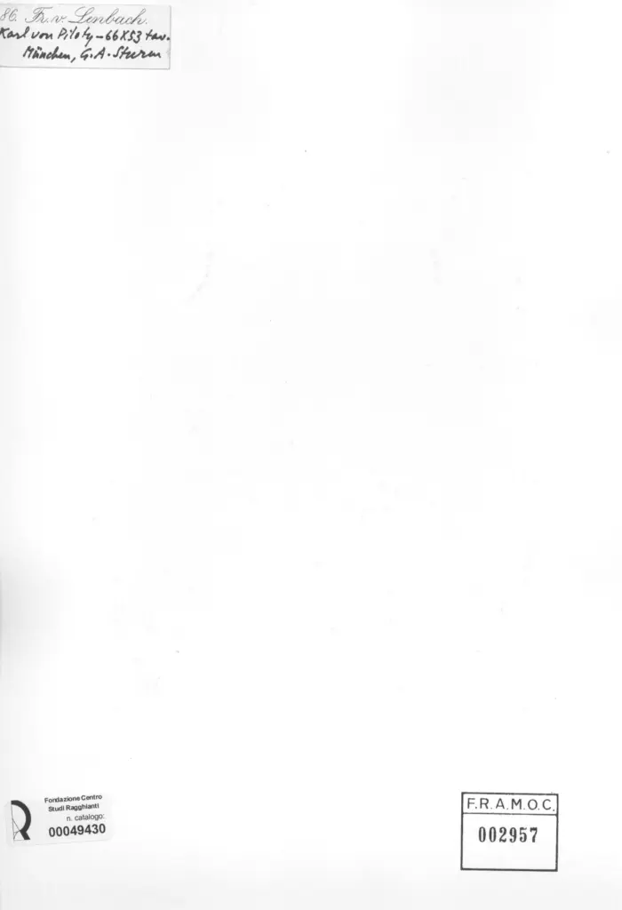 Anonimo , von Lenbach, Franz - sec. XIX - Karl von Piloty , retro