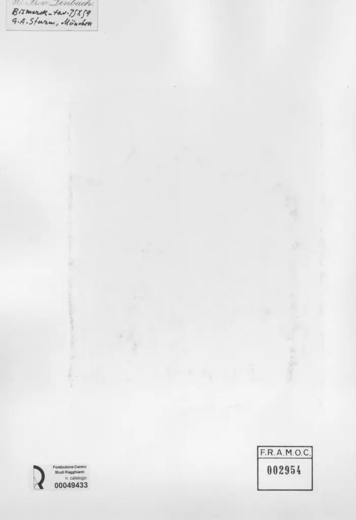 Anonimo , von Lenbach, Franz - sec. XIX - Bismarck , retro