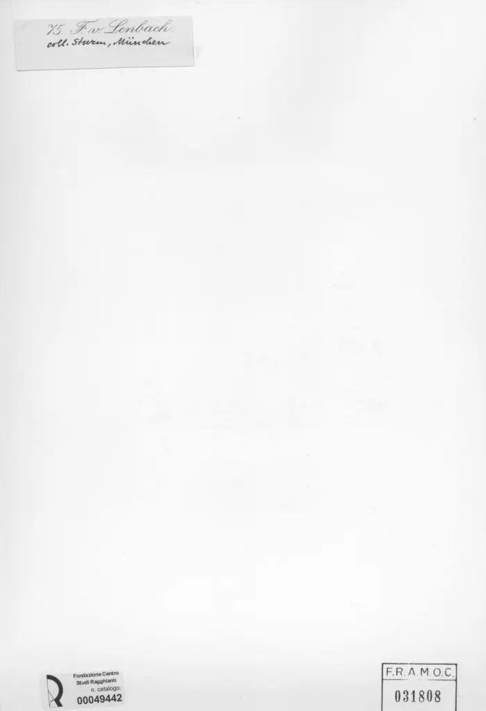 Anonimo , von Lenbach, Franz - sec. XIX - Ritratto di bambina , retro