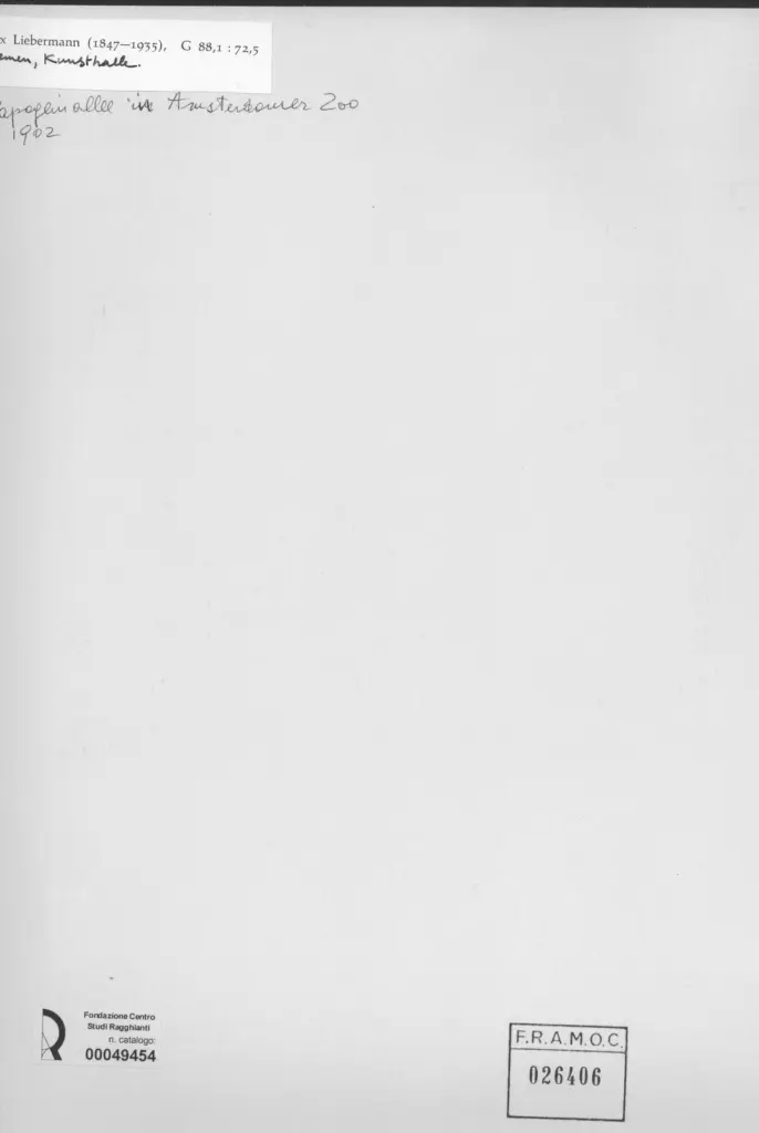 Anonimo , Liebermann, Max , retro