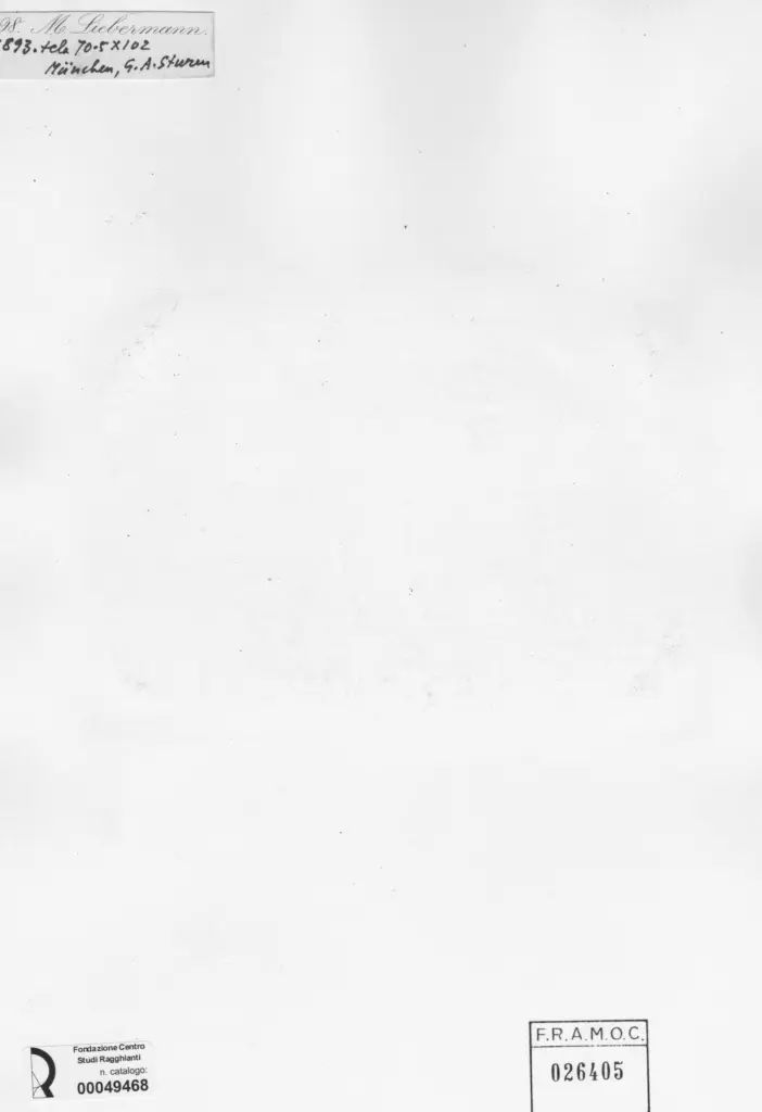 Anonimo , Liebermann, Max - sec. XIX - La stalla , retro