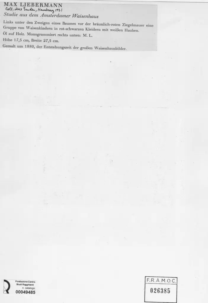 Anonimo , Liebermann, Max , retro