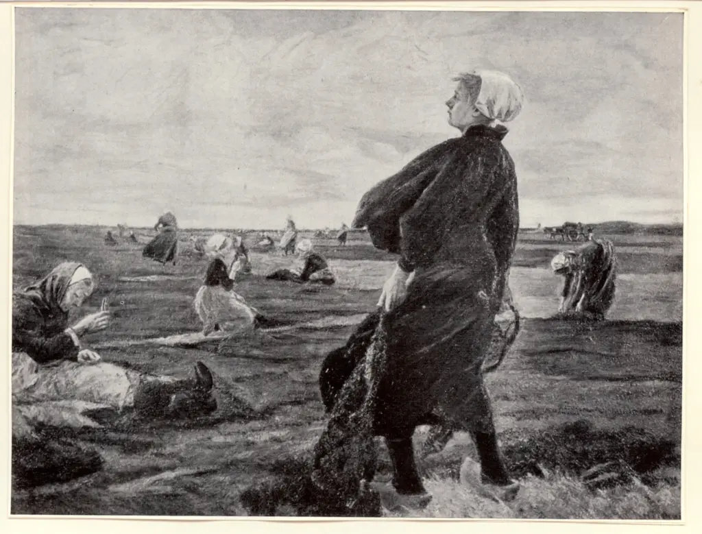 Anonimo , Liebermann, Max - sec. XIX - Netzflickerinnen , fronte