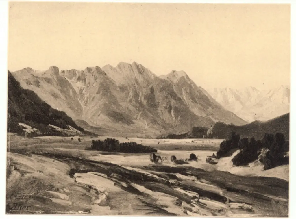 Anonimo , Lier, Adolf - sec. XIX - Paesaggio , fronte