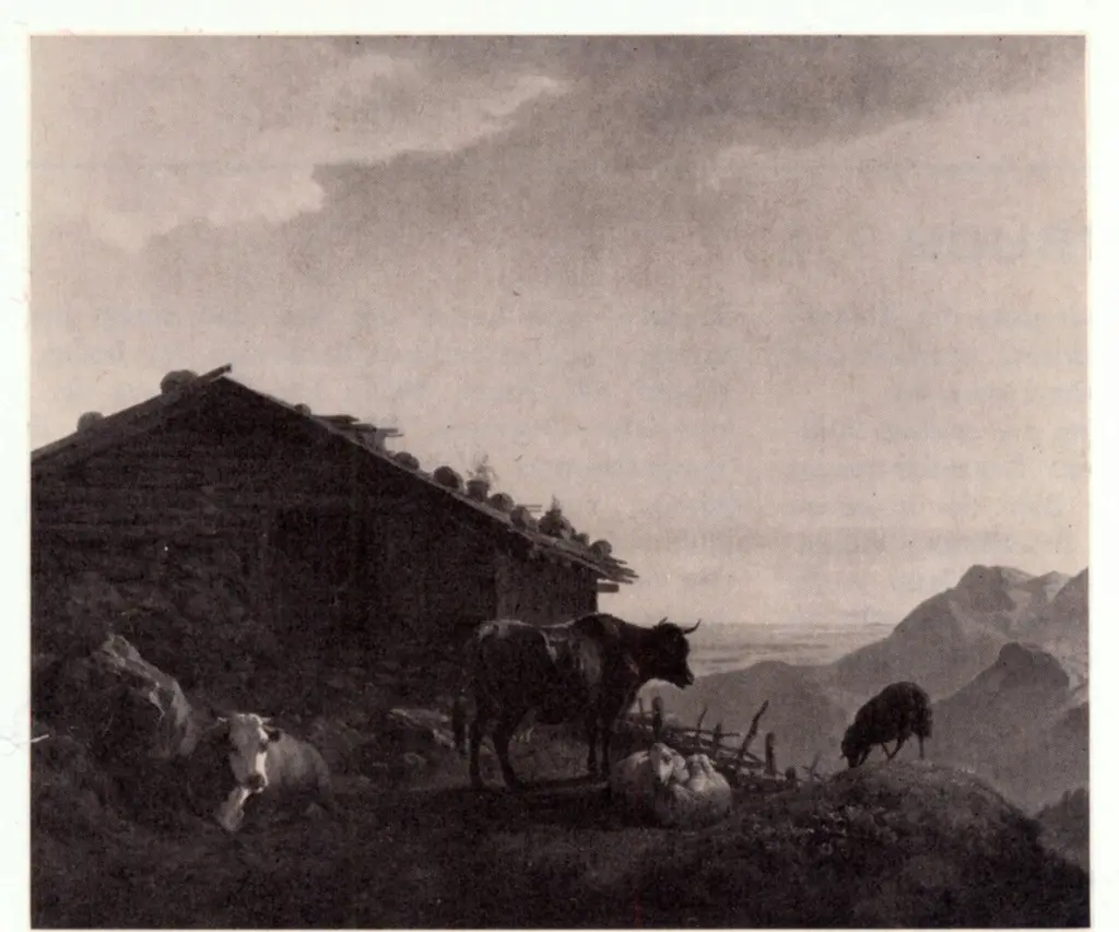 Lotze, Moritz , Sommerabend auf der alm (Sera d'estate sull'Alm) -