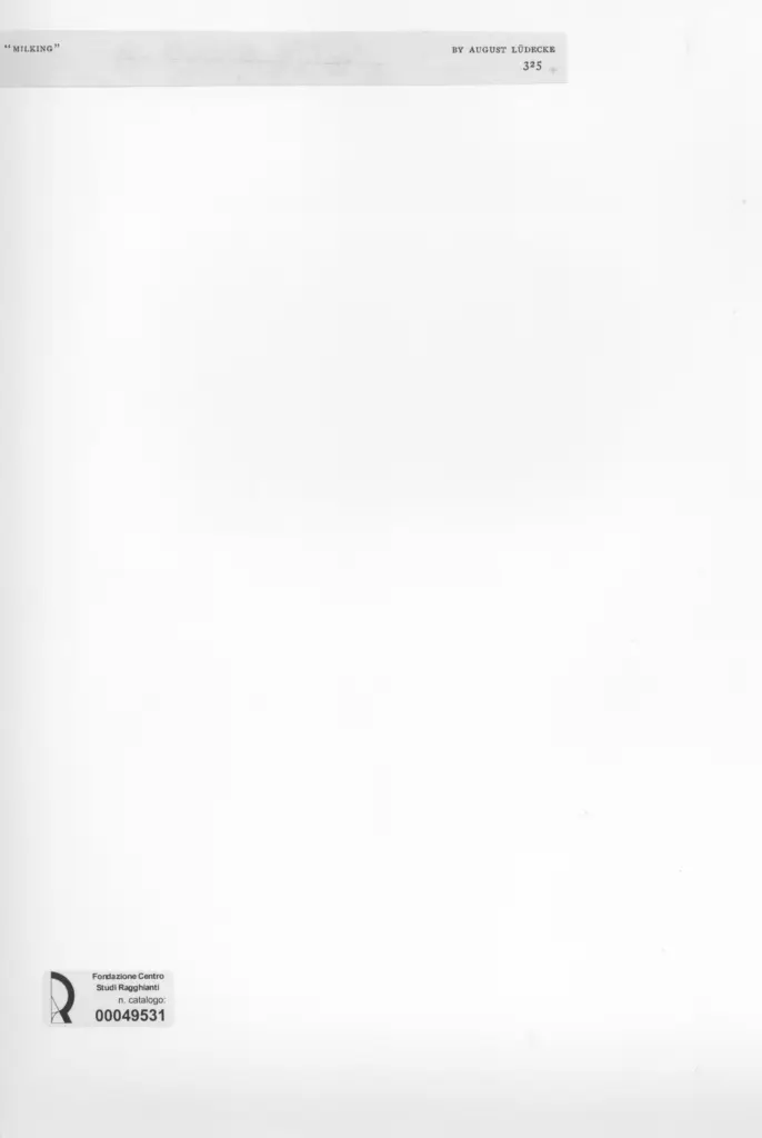 Anonimo , Ludecke, August - sec. XIX/ XX - Milking , retro