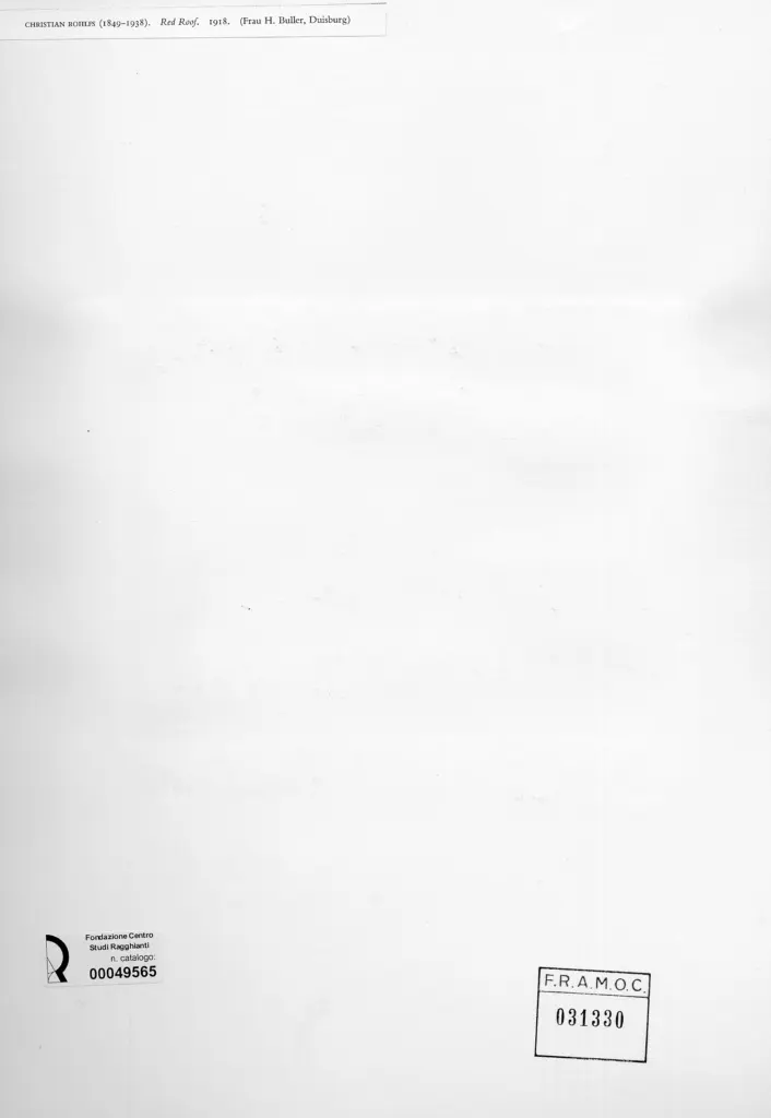 Anonimo , Rohlfs, Christian - sec. XX , retro