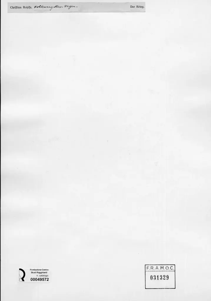 Anonimo , Rohlfs, Christian , retro