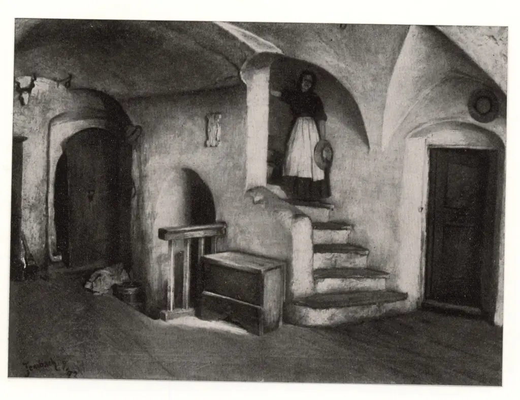 Anonimo , Rosenthal, Toby Edwards - sec. XIX - Vecchie scale a Jenbach , fronte