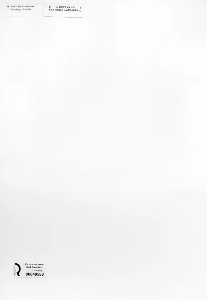 Anonimo , Rottman, Karl - sec. XIX - Santorini , retro