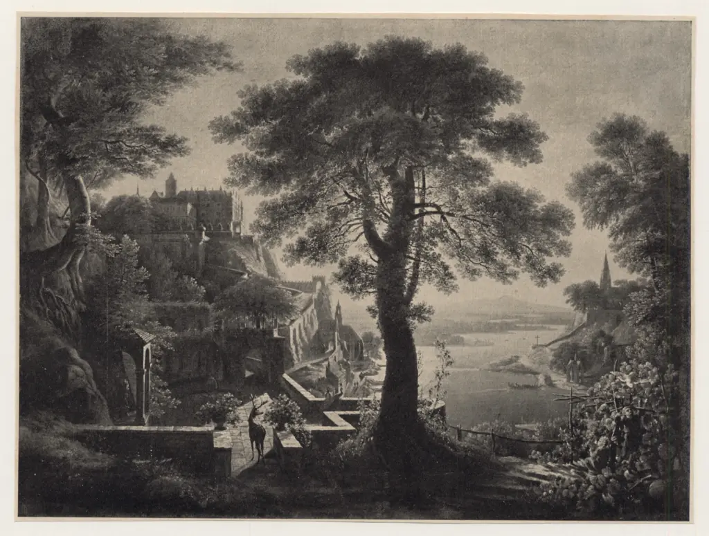 Schinkel, Karl Friedrich , Rheinschloss -