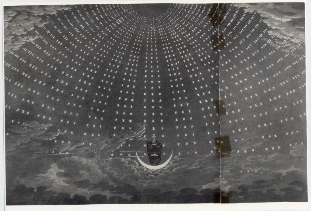 Schinkel, Karl Friedrich , Scenografia per il Flauto magico