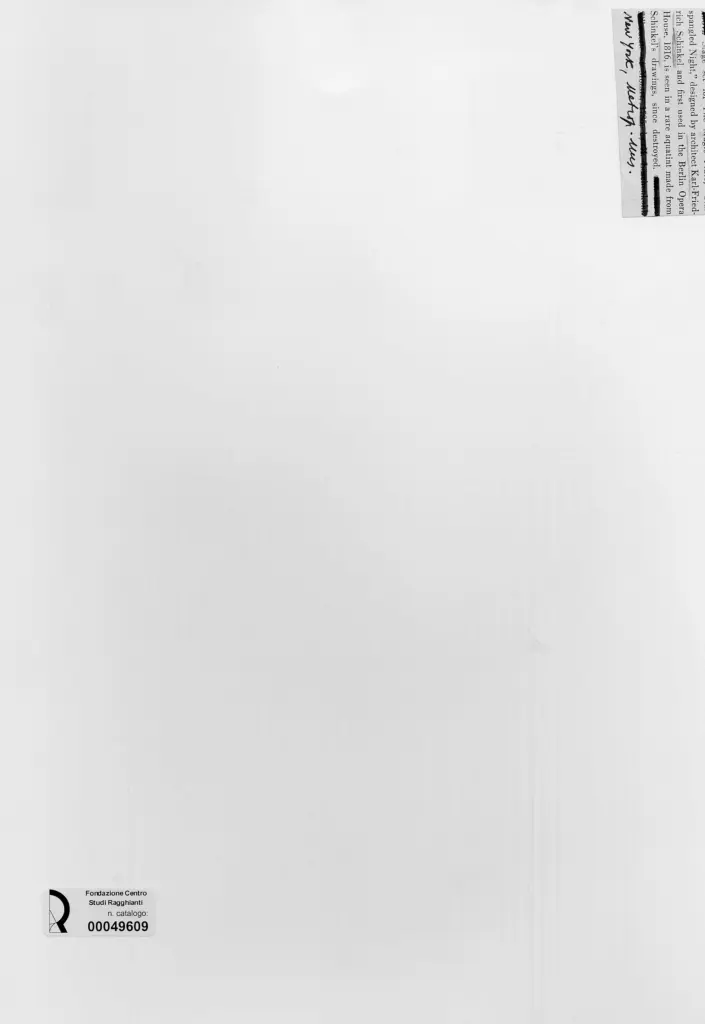 Anonimo , Schinkel, Karl Friedrich - sec. XIX - Scenografia per il Flauto magico , retro