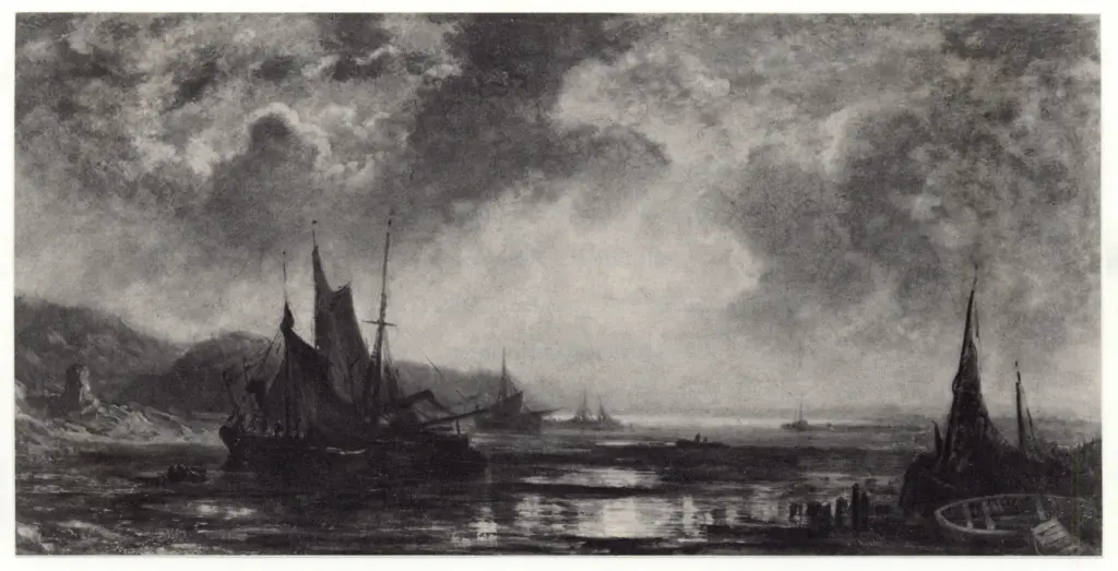 Schleich, Eduard , K&uuml;stenlandshaft in der Abendd&auml;mmerung